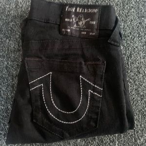 True Religion denim black mid rise